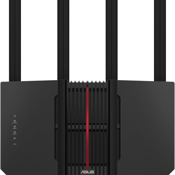 ASUS RT-BE92U BE9700 Tri-Band WiFi 7 Router, Supports New 320MHz Bandwidth & 4096-QAM, MLO, AI WAN Detection, AiMesh Support, Subscription-Free Network Security & Comprehensive VPN Features
