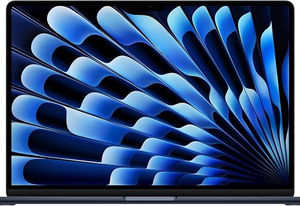 Apple 2025 MacBook Air 15-inch Laptop with M4 chip: Built for Apple Intelligence, 15.3-inch Liquid Retina Display, 16GB Unified Memory, 256GB SSD Storage, 12MP Center Stage Camera, Touch ID; Midnight