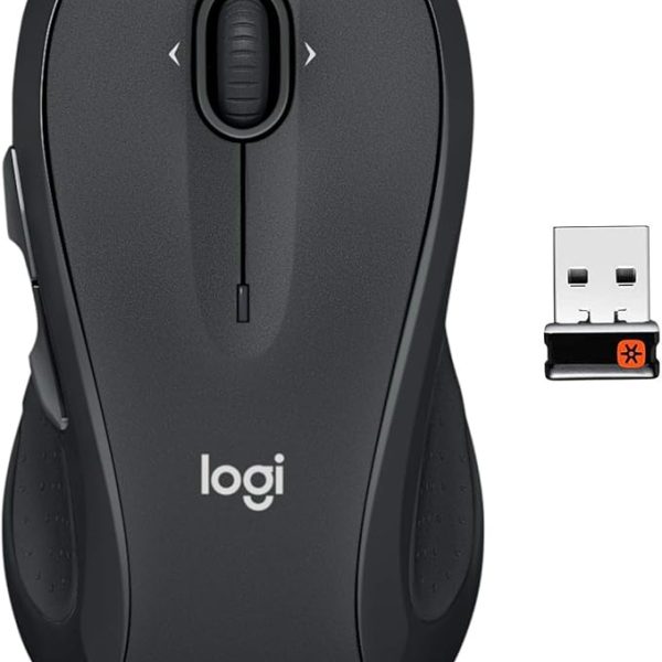 Logitech M510 Wireless Mouse, Mouse for Laptop and PC with USB Unifying Receiver, Programmable Buttons - Graphite