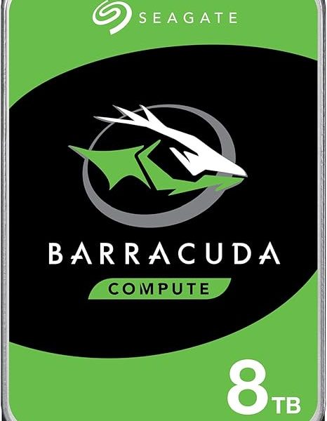 Seagate BarraCuda 8 TB Internal Hard Drive HDD – 3.5 Inch SATA 6 Gb/s, 5,400 RPM, 256 MB Cache for Computer Desktop PC (ST8000DMZ04/004)