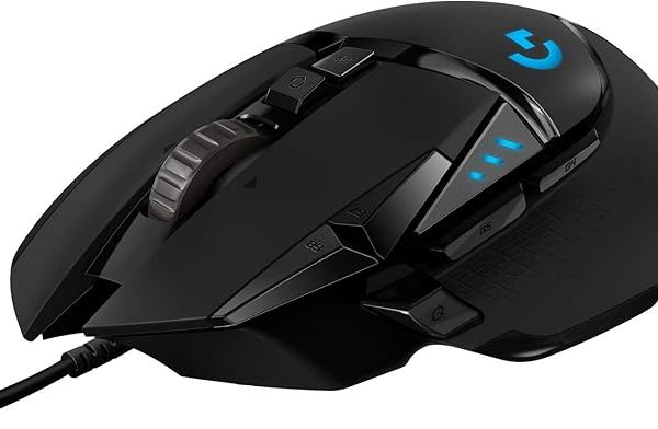 Logitech G502 HERO High Performance Wired Gaming Mouse, HERO 25K Sensor, 25,600 DPI, RGB, Adjustable Weights, 11 Buttons, On-Board Memory, PC/Mac