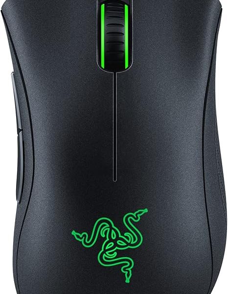 Razer DeathAdder Essential Gaming Mouse: 6400 DPI Optical Sensor - 5 Programmable Buttons - Mechanical Switches - Rubber Side Grips - Classic Black