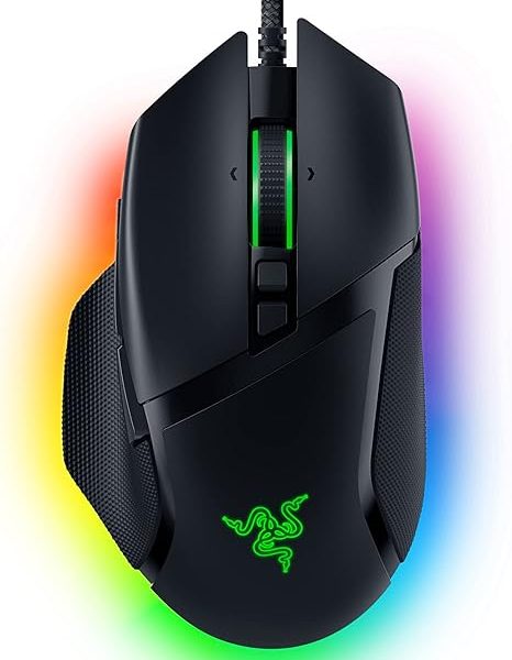 Razer Basilisk V3 Customizable Ergonomic Gaming Mouse: Fastest Gaming Mouse Switch - Chroma RGB Lighting - 26K DPI Optical Sensor - 11 Programmable Buttons - HyperScroll Tilt Wheel - Classic Black