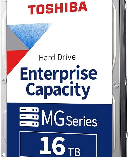 Toshiba MG08ACA16TE 16TB 7200RPM 512e 3.5" SATA Enterprise Desktop Hard Drive (Renewed)