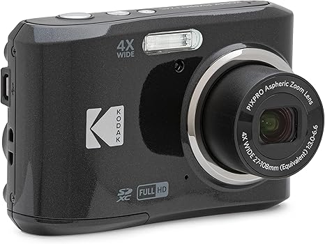 KODAK PIXPRO Friendly Zoom FZ45-BK 16MP Digital Camera with 4X Optical Zoom 27mm Wide Angle and 2.7" LCD Screen (Black)